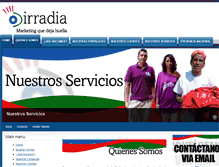 Tablet Screenshot of irradia.com.mx