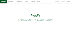Desktop Screenshot of irradia.se