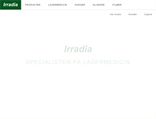 Tablet Screenshot of irradia.se