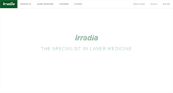 Desktop Screenshot of irradia.com